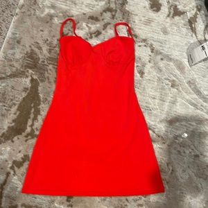 Red bohemian dress S size